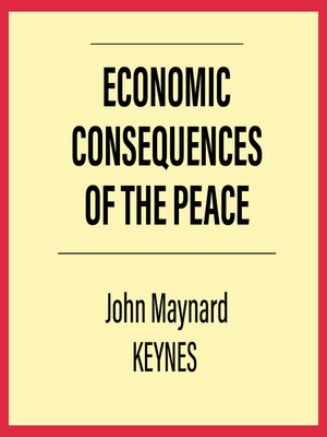 cover image of The Economic Consequences of the Peace